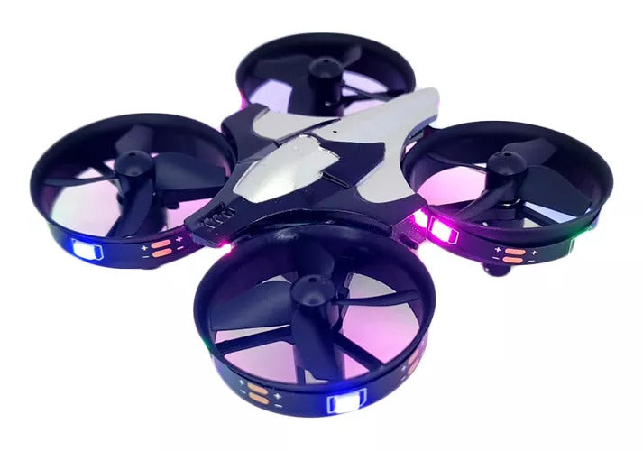 Mini Dron Con Led Control Remoto De Mano